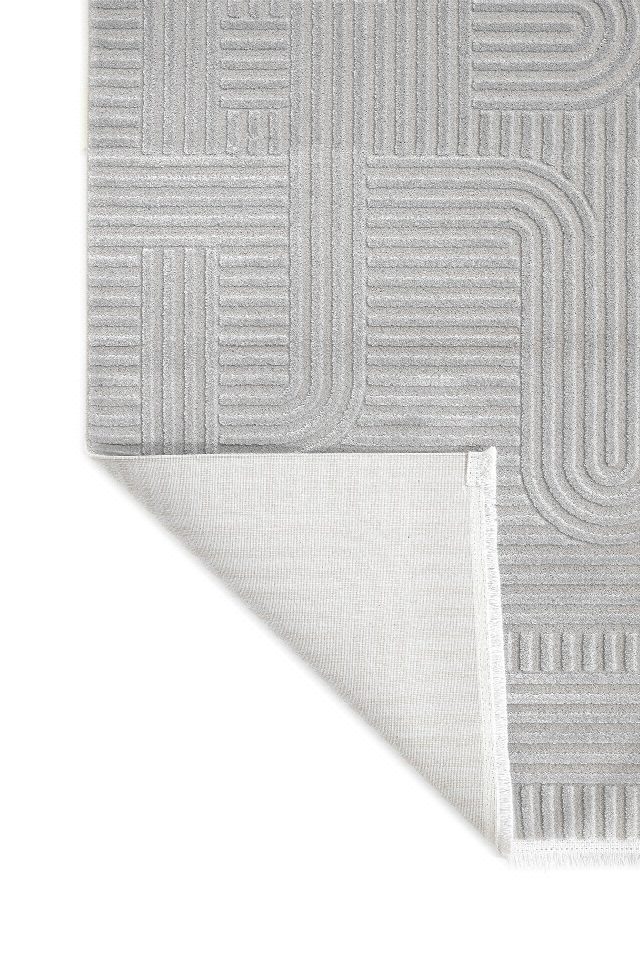 Nova - Wavy Takma Saçaklı Modern Oturma Odası, Antre ve Mutfak Halısı