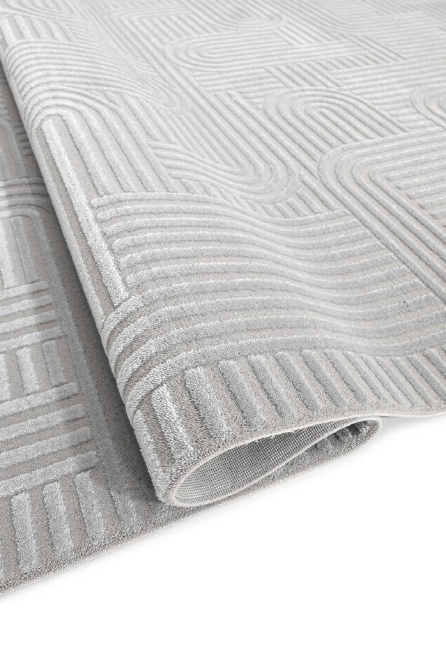 Nova - Wavy Takma Saçaklı Modern Oturma Odası, Antre ve Mutfak Halısı