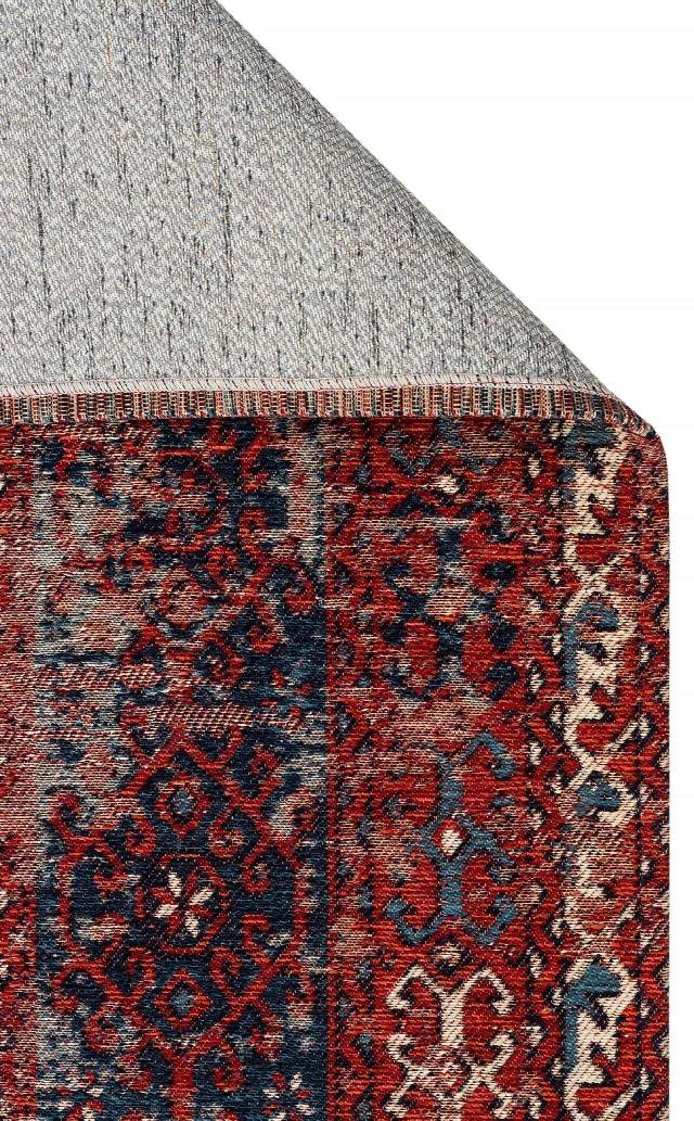ANADOLU KILIM AND 02 MULTY  Geleneksel Anadolu Motifli Yıkanabilir Kaymaz Tabanlı Şönil Dokuma Halı