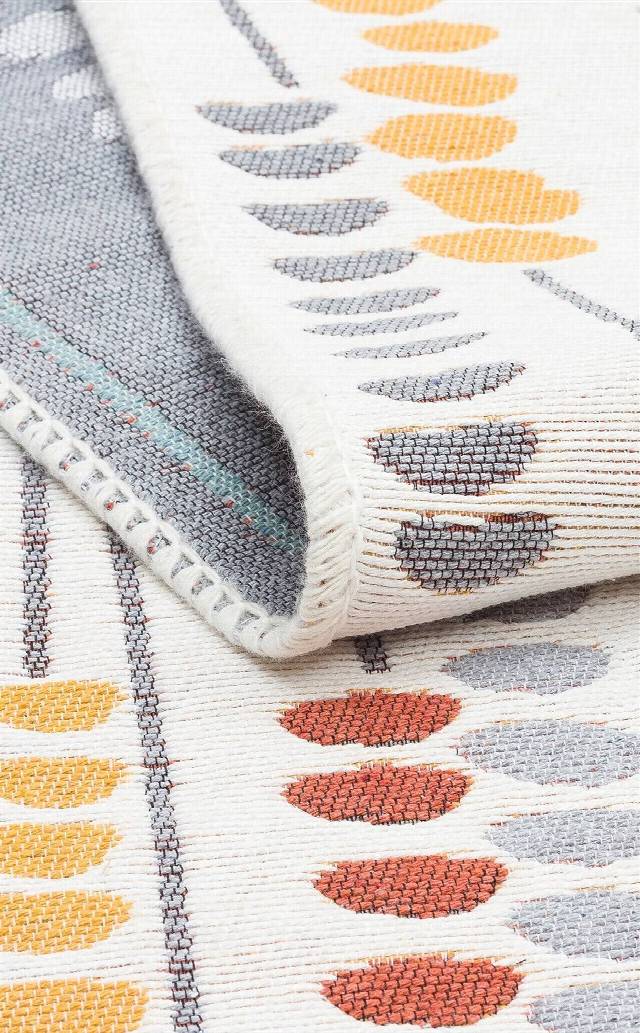 ARYA AR 34 MULTY  Yıkanabilir Çift Taraflı Modern Desenli Dokuma Kilim