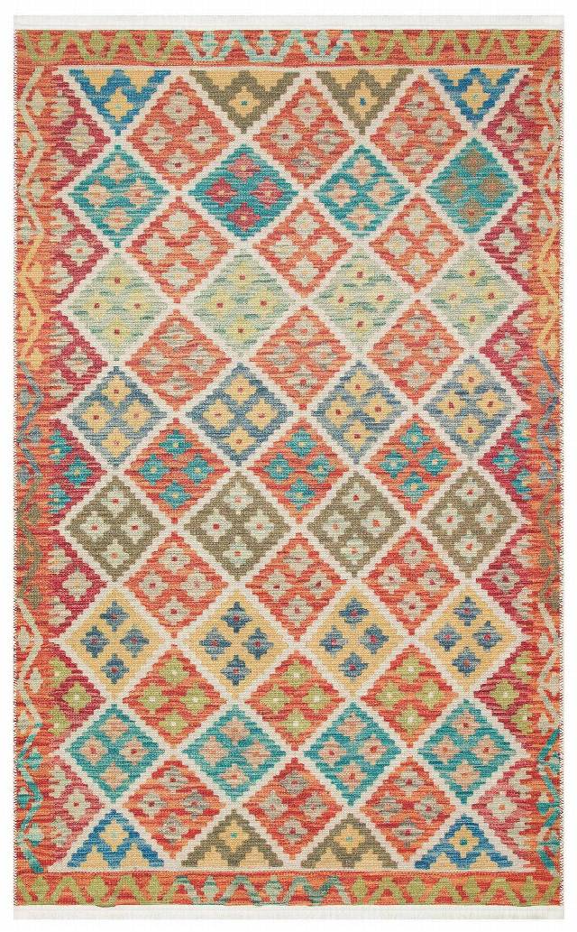 ELISTA ELS 104 CREAM MULTY  Vintage Desenlere Sahip Kaydırmaz Yıkanabilir Modern Halı