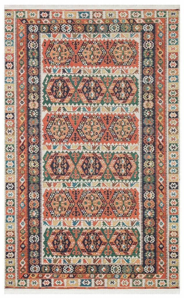 ELISTA ELS 106 MULTY  Vintage Desenlere Sahip Kaydırmaz Yıkanabilir Modern Halı