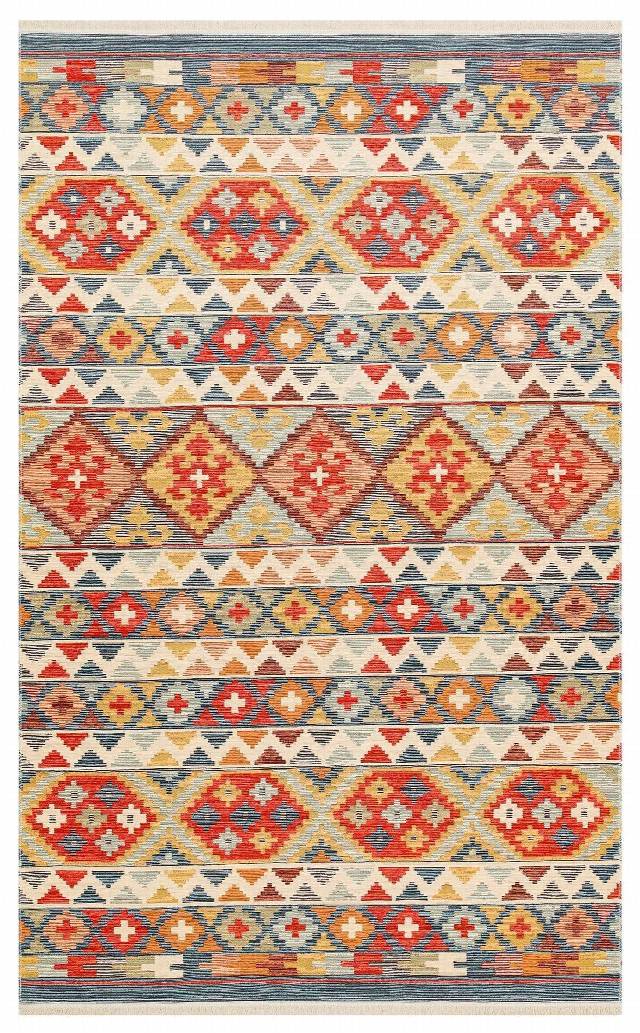 NOMAD NMD 02 AQUA  Yıkanabilir, Çift Taraflı Kullanıma Uygun Yumuşak Tuşeli Otantik Kilim