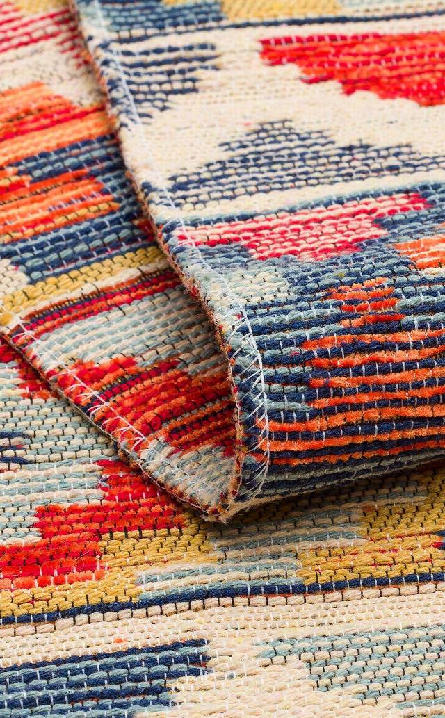 NOMAD NMD 02 AQUA  Yıkanabilir, Çift Taraflı Kullanıma Uygun Yumuşak Tuşeli Otantik Kilim