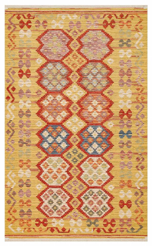NOMAD NMD 03 RED  Yıkanabilir, Çift Taraflı Kullanıma Uygun Yumuşak Tuşeli Otantik Kilim