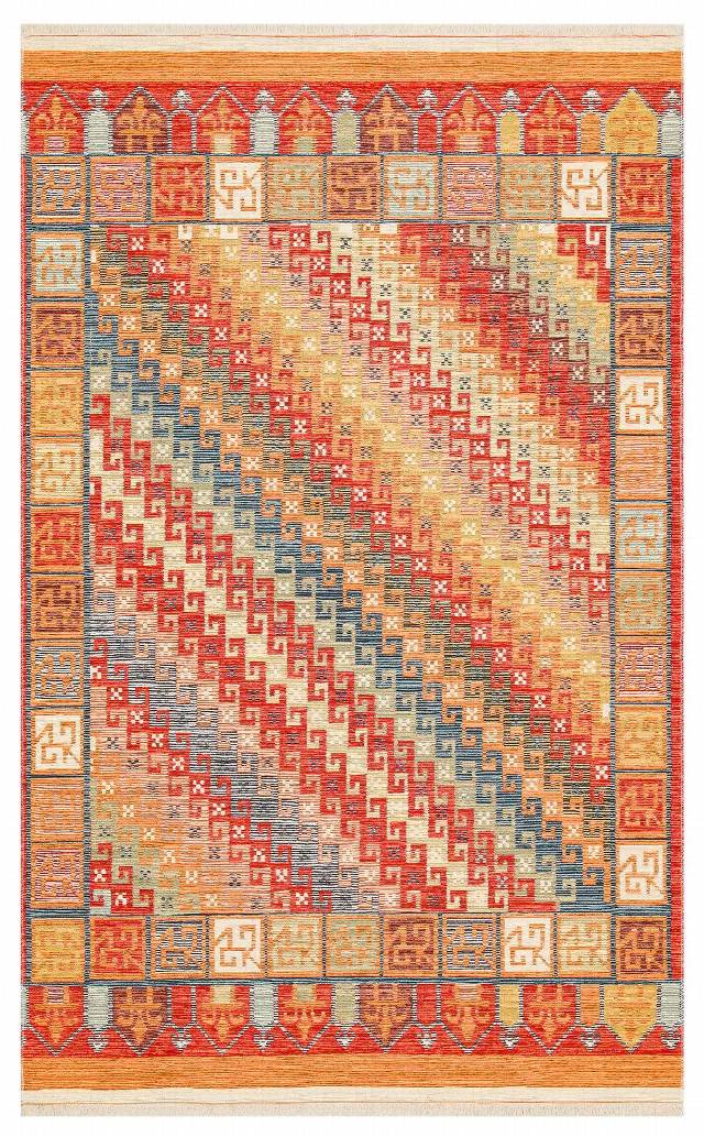 NOMAD NMD 11 TERRA  Yıkanabilir, Çift Taraflı Kullanıma Uygun Yumuşak Tuşeli Otantik Kilim