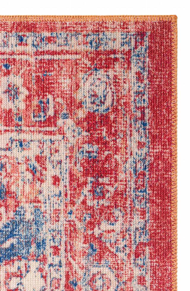 ELISTA VINTAGE ELS 202 RED BEIGE  Vintage Tasarımlı Yumuşak Bukle Dokuma Kaymaz Tabanlı Yıkanabilir Modern Halı