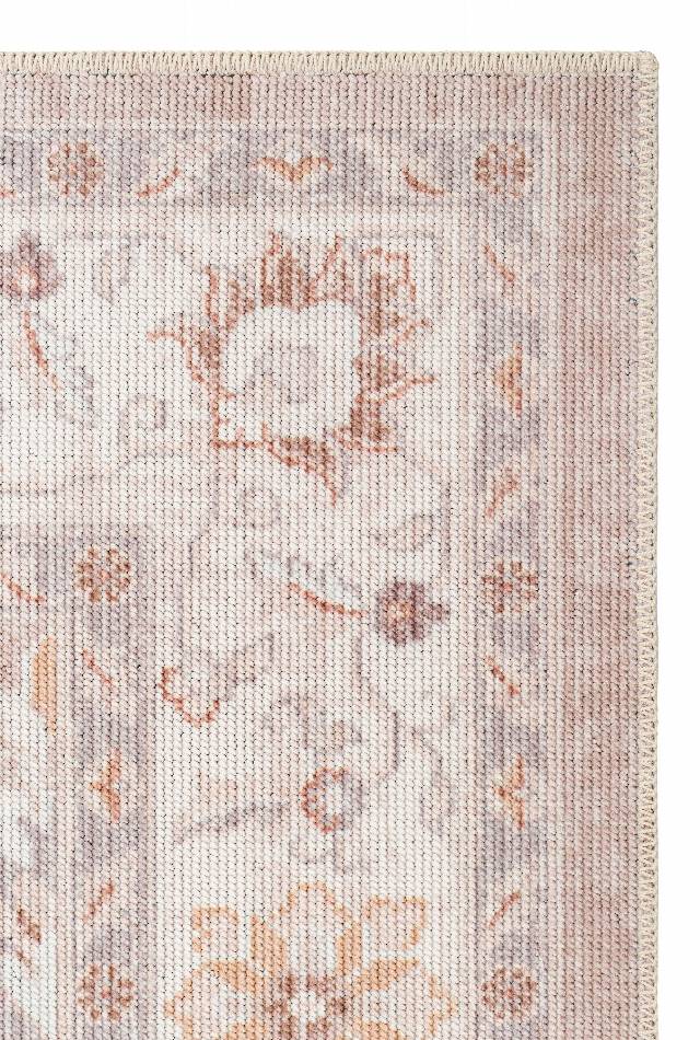 ELISTA VINTAGE ELS 203 CREAM BEIGE  Vintage Tasarımlı Yumuşak Bukle Dokuma Kaymaz Tabanlı Yıkanabilir Modern Halı