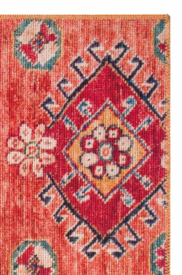 ELISTA VINTAGE ELS 205 MULTY  Vintage Tasarımlı Yumuşak Bukle Dokuma Kaymaz Tabanlı Yıkanabilir Modern Halı