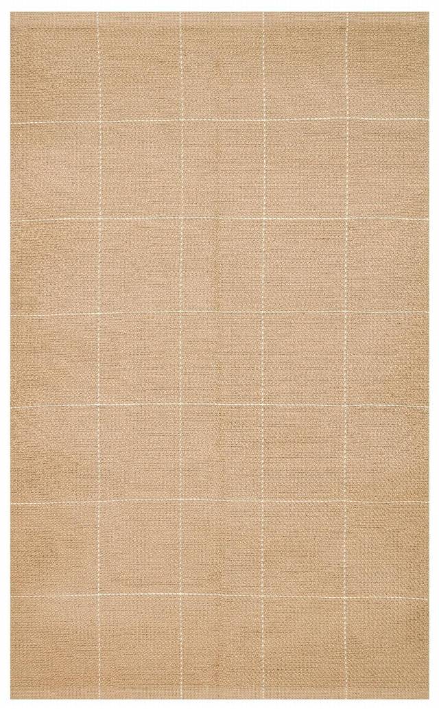 DELHİ DLH 01 WHITE  Jüt ve Pamuk ile Üretilen Çift Taraflı Modern Kilim