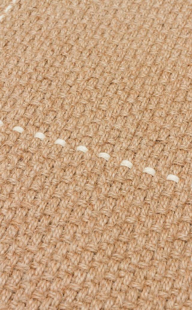 DELHİ DLH 01 WHITE  Jüt ve Pamuk ile Üretilen Çift Taraflı Modern Kilim