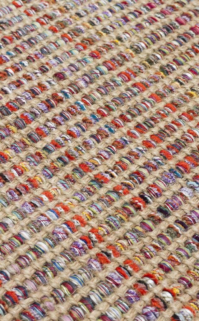 DOHA DH 01 MULTY  Jüt ve Polyester ile Üretilen Çift Taraflı Modern Kilim