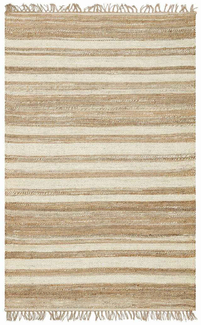 ECHO ECH 11 NATURAL WHITE XW  El Dokuma Naturel Jüt Hasır Halı