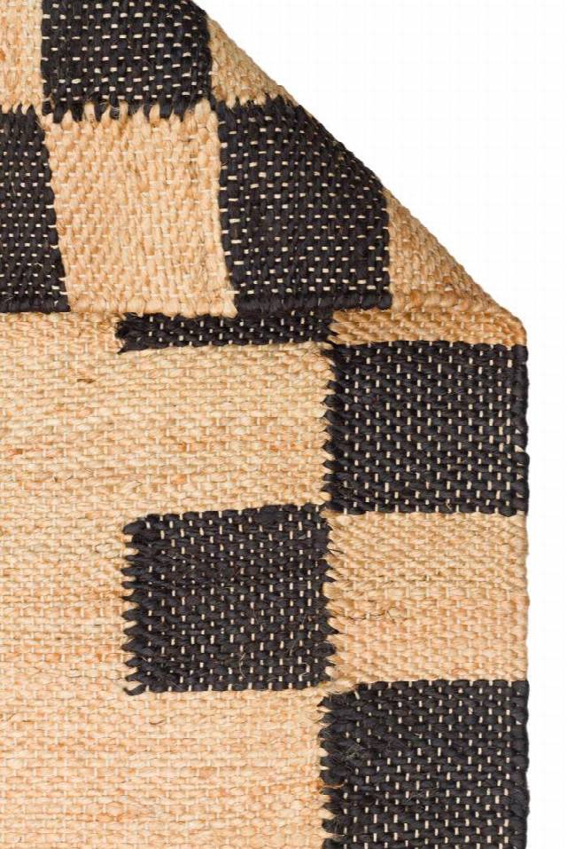 ECHO ECH 13 NATURAL BLACK XW  Jüt ile Üretilen El Dokuma Sisal Kilim