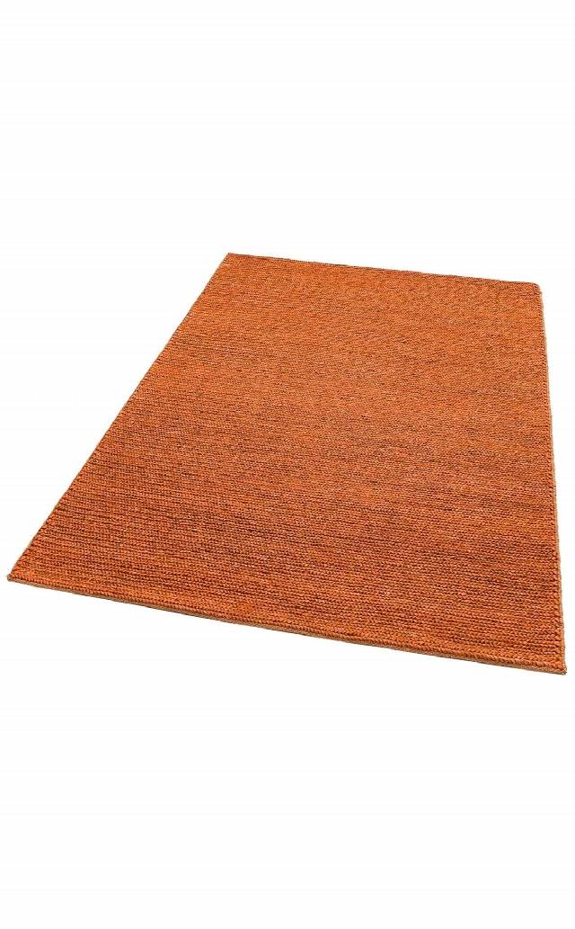 FINE CHOTI FINE RUST  El Dokuma Naturel Jüt Hasır Halı