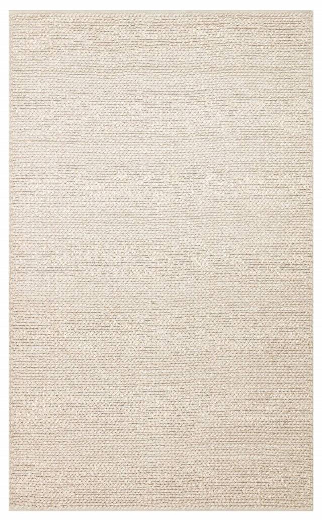 JADE BASKETWEAVE BEIGE  Naturel Kazak Örgü Desenli El Dokuma Örgü Halı
