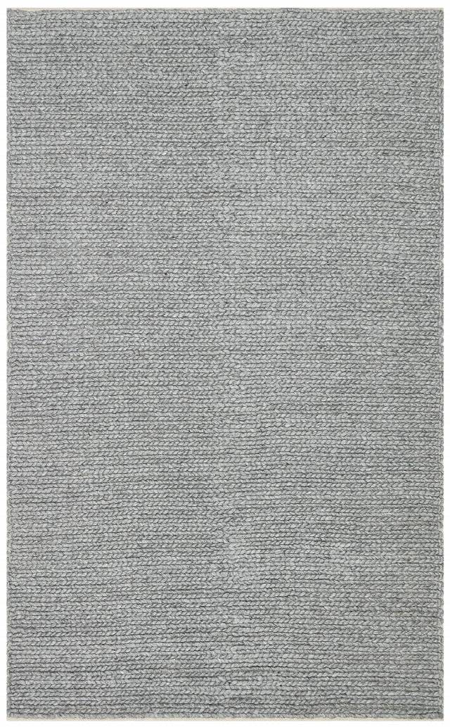 JADE BASKETWEAVE GREY  Naturel Kazak Örgü Desenli El Dokuma Örgü Halı