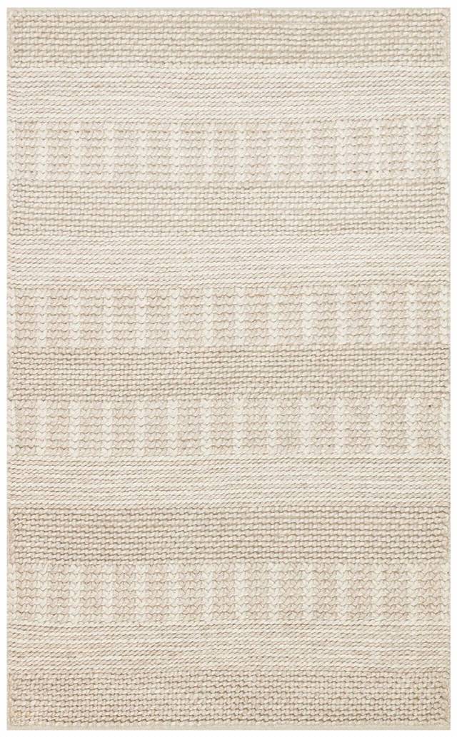 JADE J352 BEIGE  Naturel Kazak Örgü Desenli El Dokuma Örgü Halı