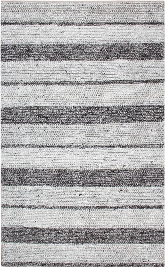JADE J395 NATUREL GREY XW  Naturel Kazak Örgü Desenli El Dokuma Örgü Halı