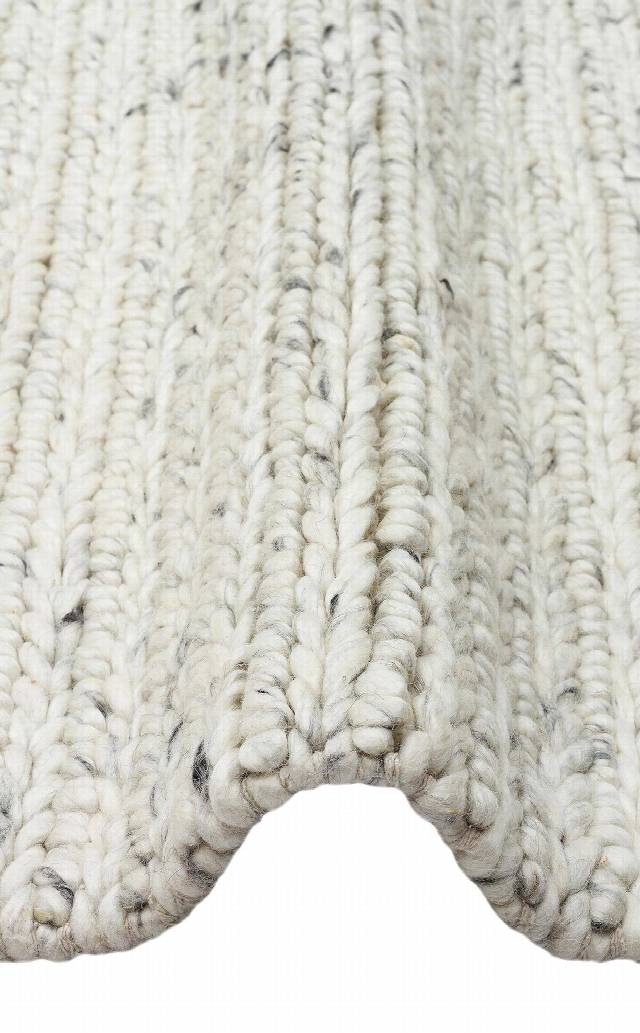 JADE JD 07 L.GREY  Naturel Kazak Örgü Desenli El Dokuma Örgü Halı
