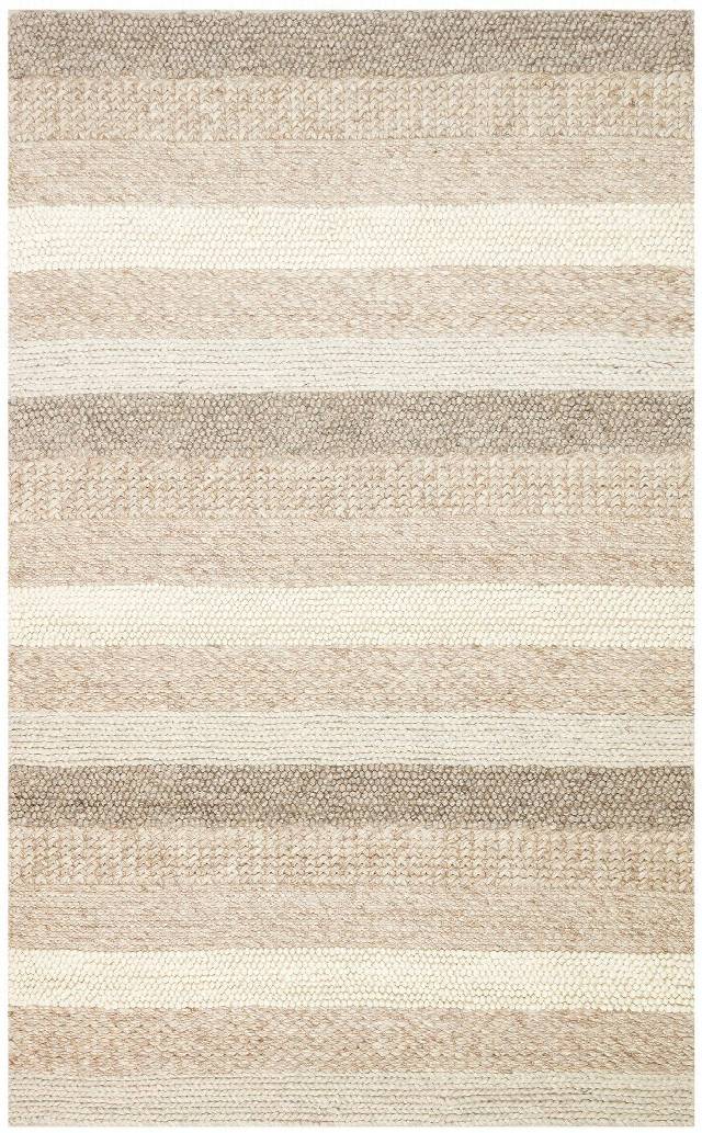 JADE LANGDON NATURAL  Naturel Kazak Örgü Desenli El Dokuma Örgü Halı