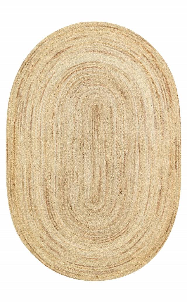 JUNO ECH 01E NATURAL  El Dokuma Naturel Jüt Hasır Halı
