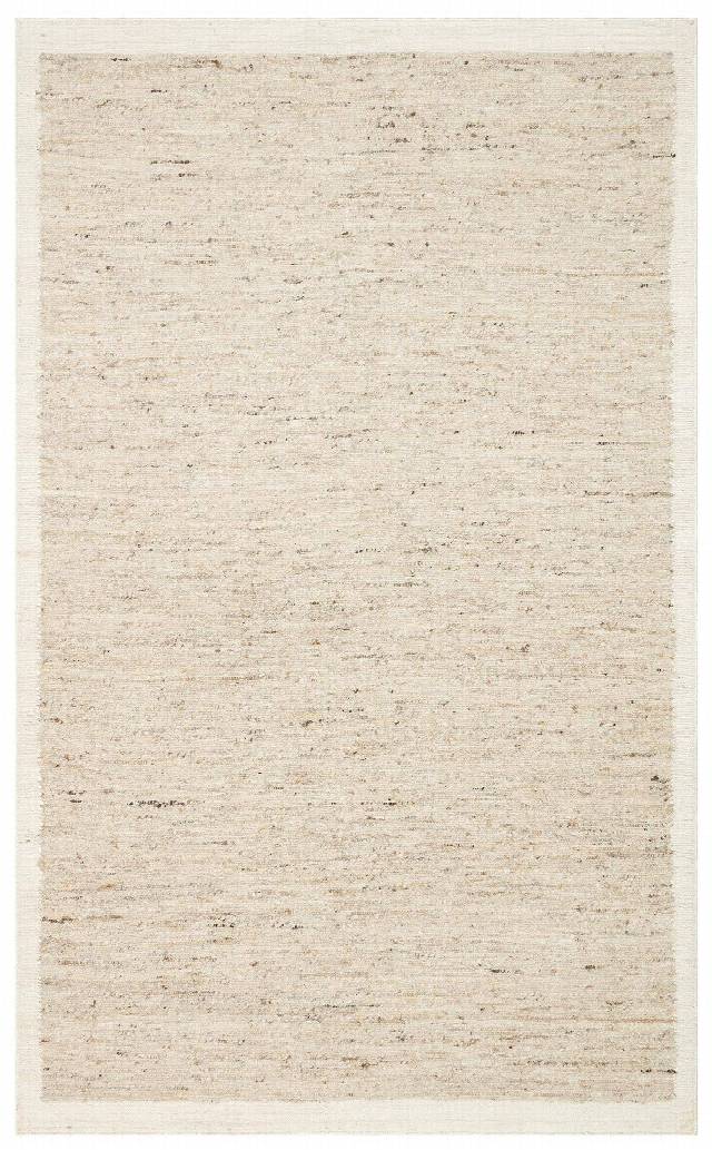 LHASA LHS 01 GREY CREAM  Yün ve Jüt ile Üretilen Örme El Dokuma Halı