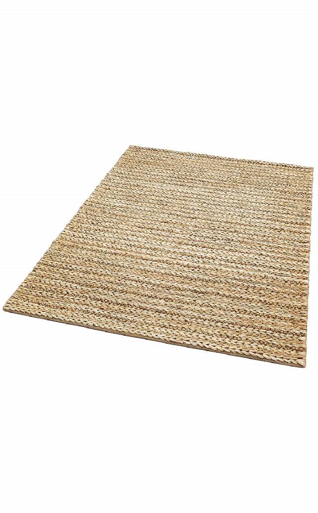 NETRA S-1152 NATURAL XW  Farklı Örgü Dokusuna Sahip El Dokuma Naturel Jüt Hasır Halı