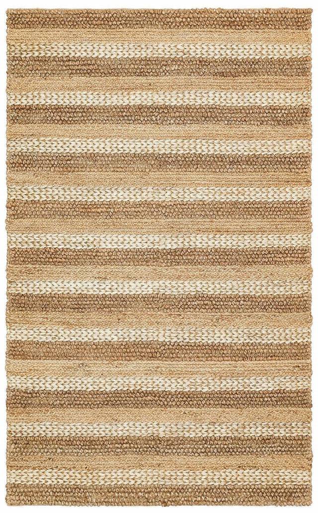 NETRA S-1410 NATURAL XW  Farklı Örgü Dokusuna Sahip El Dokuma Naturel Jüt Hasır Halı