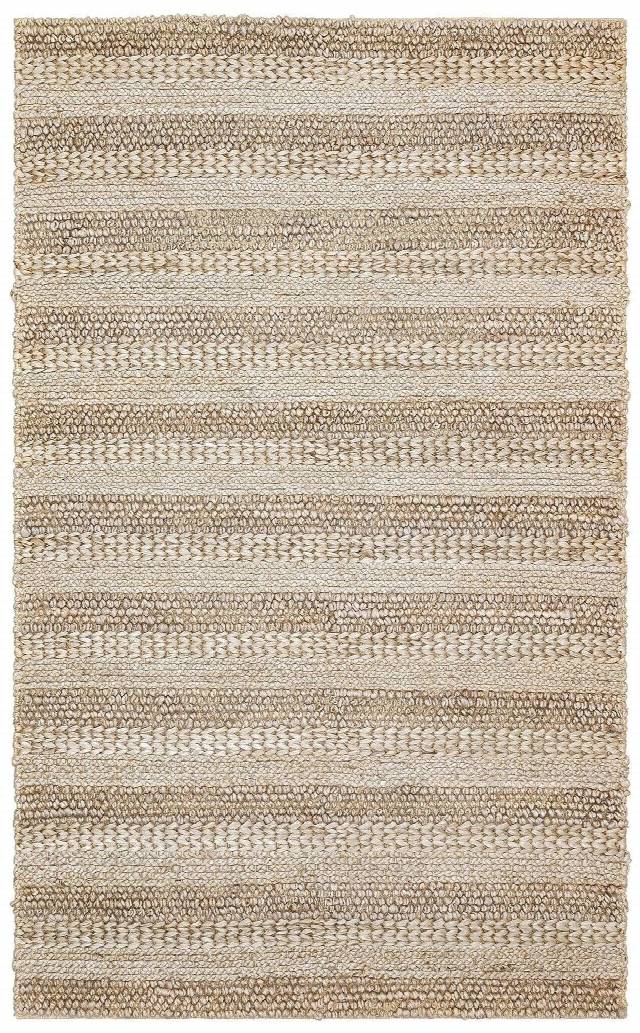 NETRA S-1410 SILVER XW  Farklı Örgü Dokusuna Sahip El Dokuma Naturel Jüt Hasır Halı