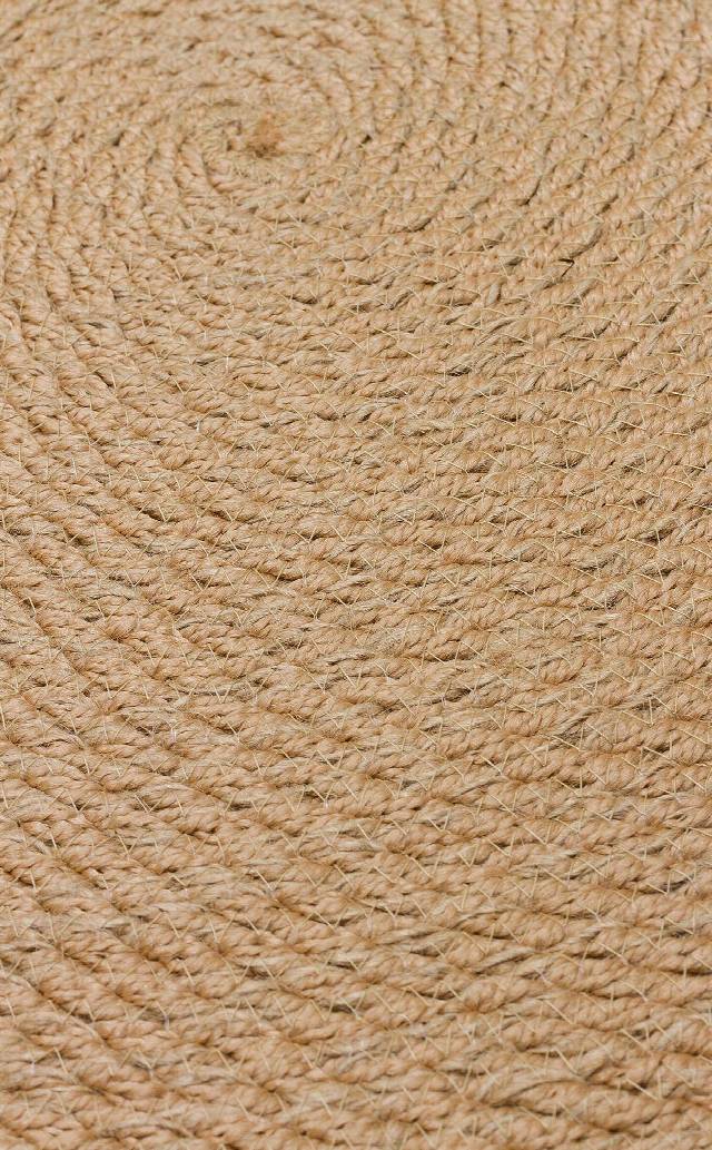 PATNA PTN 07 JUT NATURAL  Jüt Hasır Görünümlü Hav Toz Vermez Örgü Halı