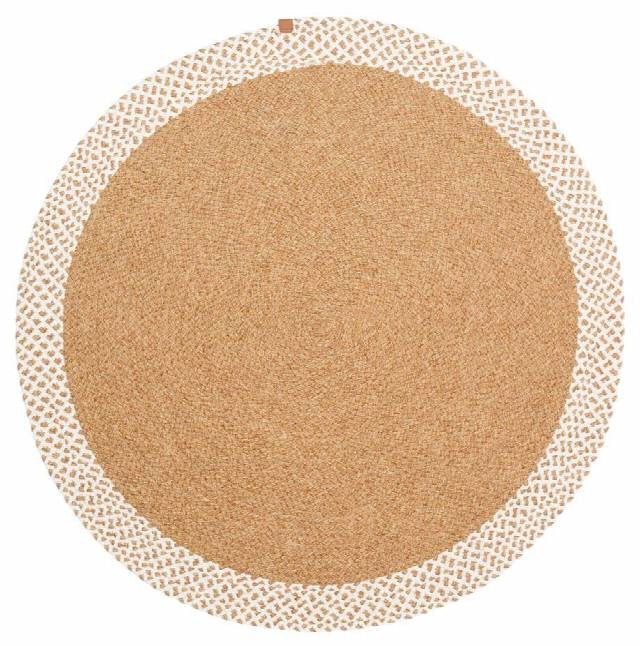 PATNA PTN 19 NATURAL WHITE Q  Jüt Hasır Görünümlü Hav Toz Vermez Örgü Halı