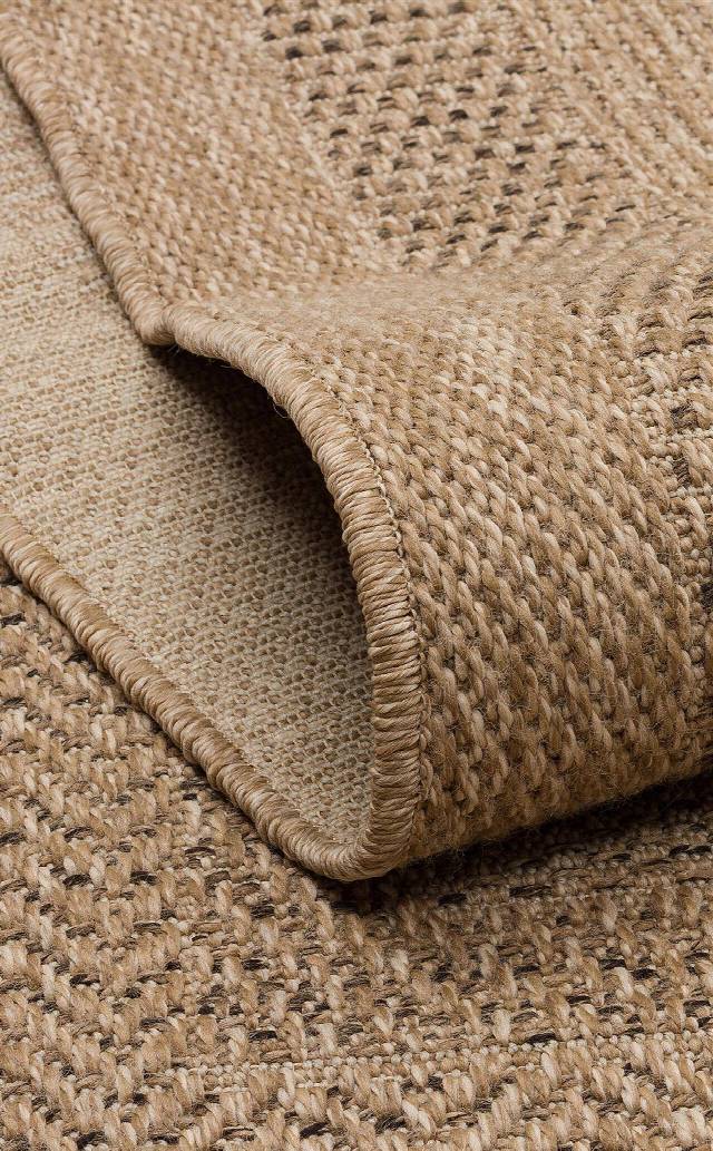 SALDA SLD 02 NATURAL  Güneş Işığı ve Suya Dayanıklı Jüt Görünümlü Sisal Halı