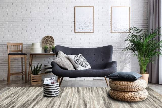 MOTTO MOT 01 GREY WHITE  Yumuşak Tuşeli Örgü Dokuma Modern Makine Halısı
