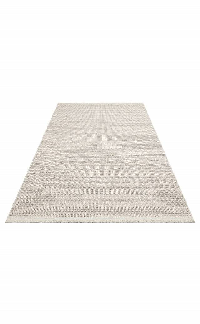 MOTTO MOT PLAIN BEIGE  Yumuşak Tuşeli Örgü Dokuma Modern Makine Halısı