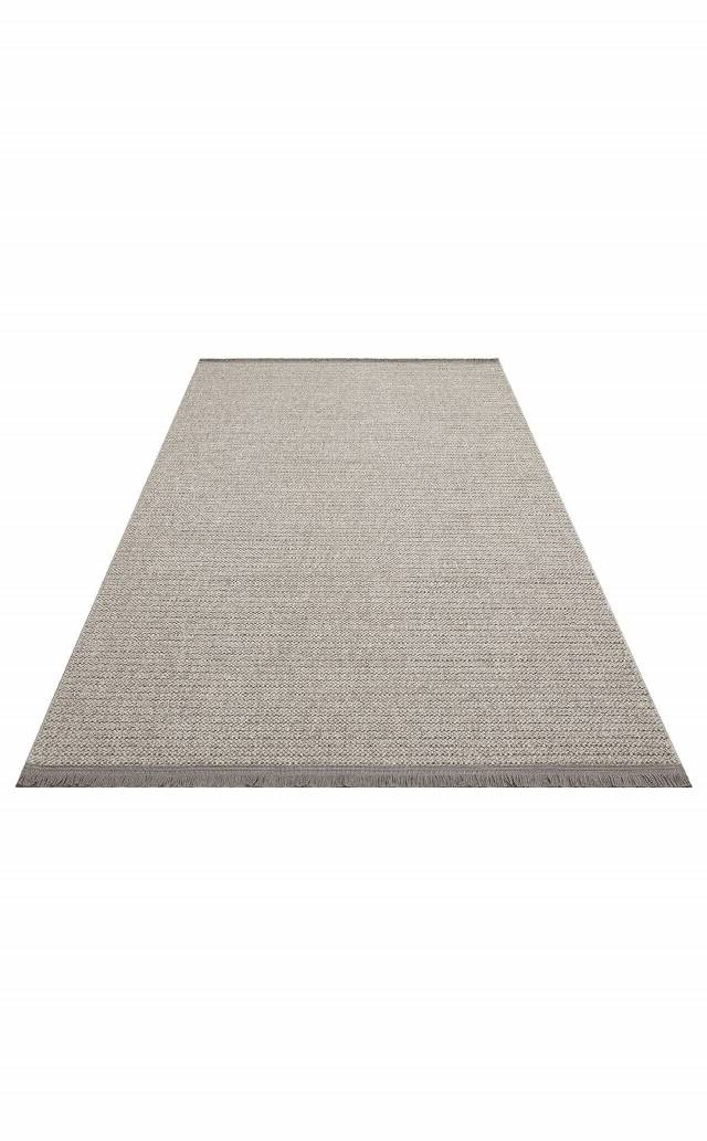 MOTTO MOT PLAIN GREY  Yumuşak Tuşeli Örgü Dokuma Modern Makine Halısı