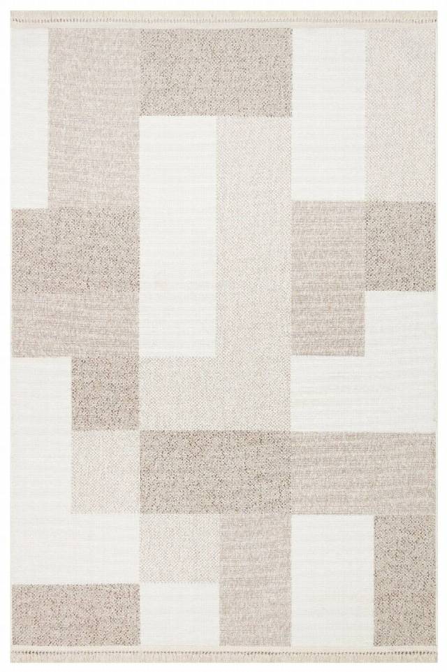 OSLO OSL 07 BEIGE  Hav Vermeyen İpler ile Üretilen Yumuşak Tuşeli Örgü Dokuma Modern Makine Halısı
