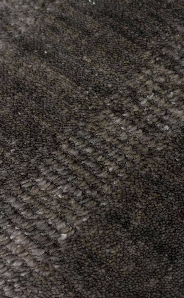 GESSI GES 01 ANTHRACITE  Özel Hav Vermeyen ve Kolay Temizlenebilir Tencel Kullanılarak El Emeği ile Özel Tezgahlarda Üretilen Modern Kara Tezgah Halısı
