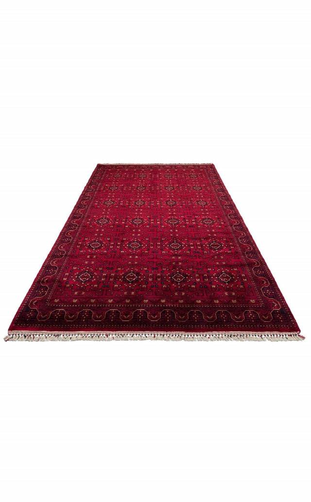 NOSTALJI 960 RED  Afgan / Yağcıbedir Desenli El Emeği ile Özel Tezgahlarda Üretilen Tensel Uşak Halısı