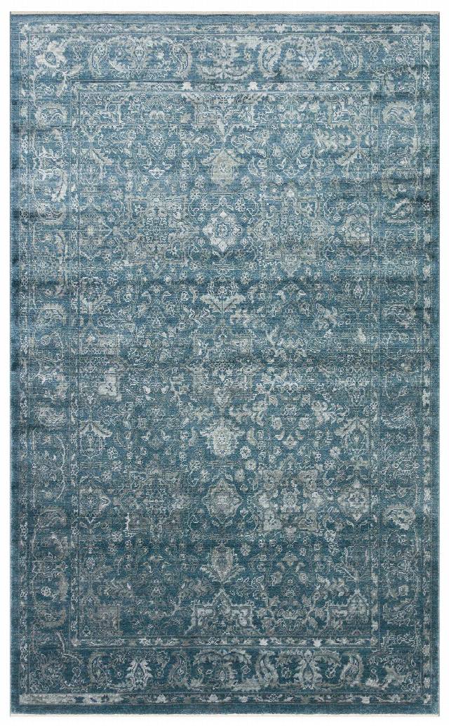 TAFTAN TF 02 NAVY  Pakistan Overdyed Tarzı Özel Hav Vermeyen ve El Emeği ile Özel Tezgahlarda Üretilen Uşak Halısı