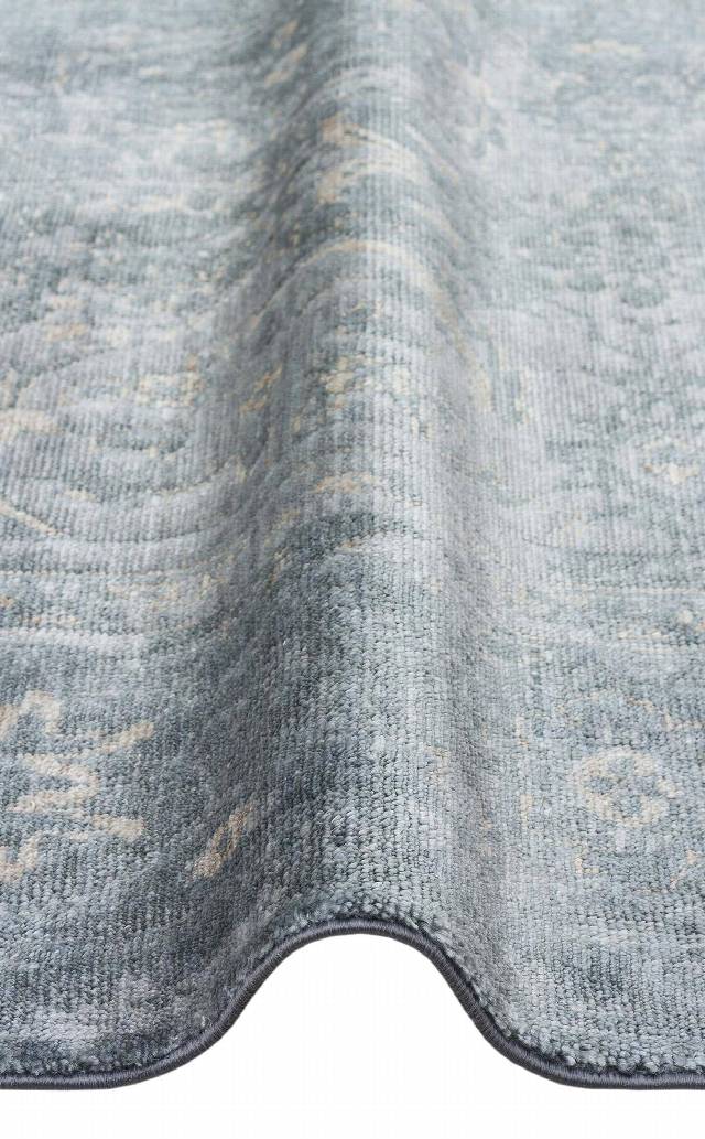 TAFTAN TF 06 SKY VIZON  Pakistan Overdyed Tarzı Özel Hav Vermeyen ve El Emeği ile Özel Tezgahlarda Üretilen Uşak Halısı