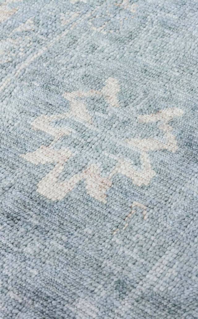TAFTAN TF 06 SKY VIZON  Pakistan Overdyed Tarzı Özel Hav Vermeyen ve El Emeği ile Özel Tezgahlarda Üretilen Uşak Halısı