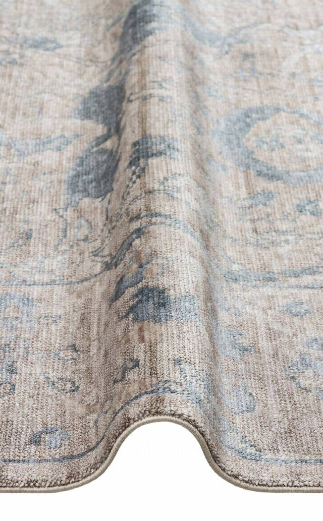 TAFTAN TF 07 VIZON SKY  Pakistan Overdyed Tarzı Özel Hav Vermeyen ve El Emeği ile Özel Tezgahlarda Üretilen Uşak Halısı