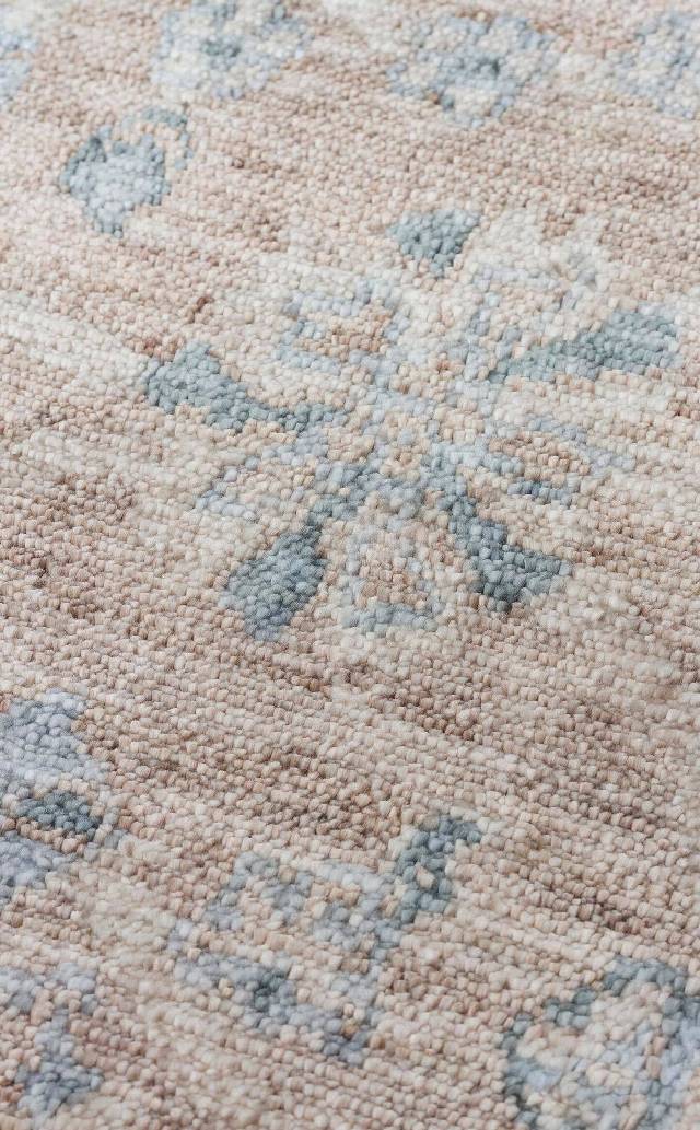 TAFTAN TF 07 VIZON SKY  Pakistan Overdyed Tarzı Özel Hav Vermeyen ve El Emeği ile Özel Tezgahlarda Üretilen Uşak Halısı