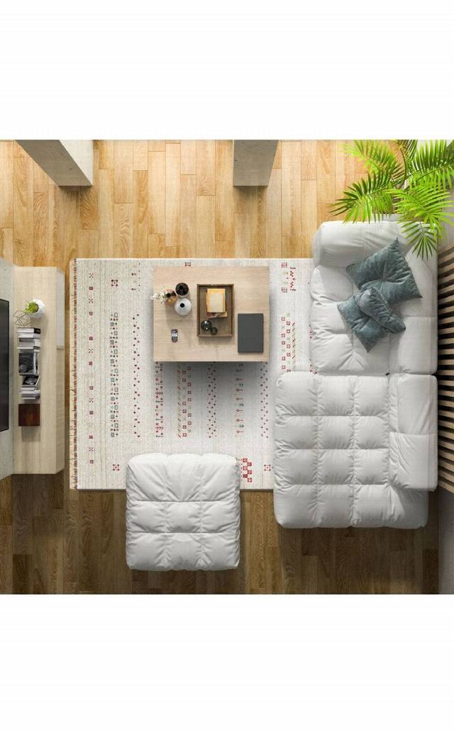 ZARA ZR 06 BEIGE  Otantik Desenli Özel Hav Vermeyen ve Kolay Temizlenebilir Tensel Kullanılarak El Emeği ile Özel Tezgahlarda Üretilen Modern Uşak Halısı