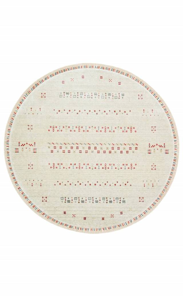 ZARA ZR 06 BEIGE Q  Otantik Desenli Özel Hav Vermeyen ve Kolay Temizlenebilir Tensel Kullanılarak El Emeği ile Özel Tezgahlarda Üretilen Modern Uşak Halısı