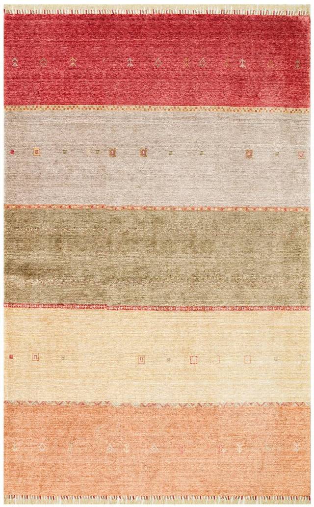 ZARA ZR 11 RED AUTUMN  Otantik Desenli Özel Hav Vermeyen ve Kolay Temizlenebilir Tensel Kullanılarak El Emeği ile Özel Tezgahlarda Üretilen Modern Uşak Halısı