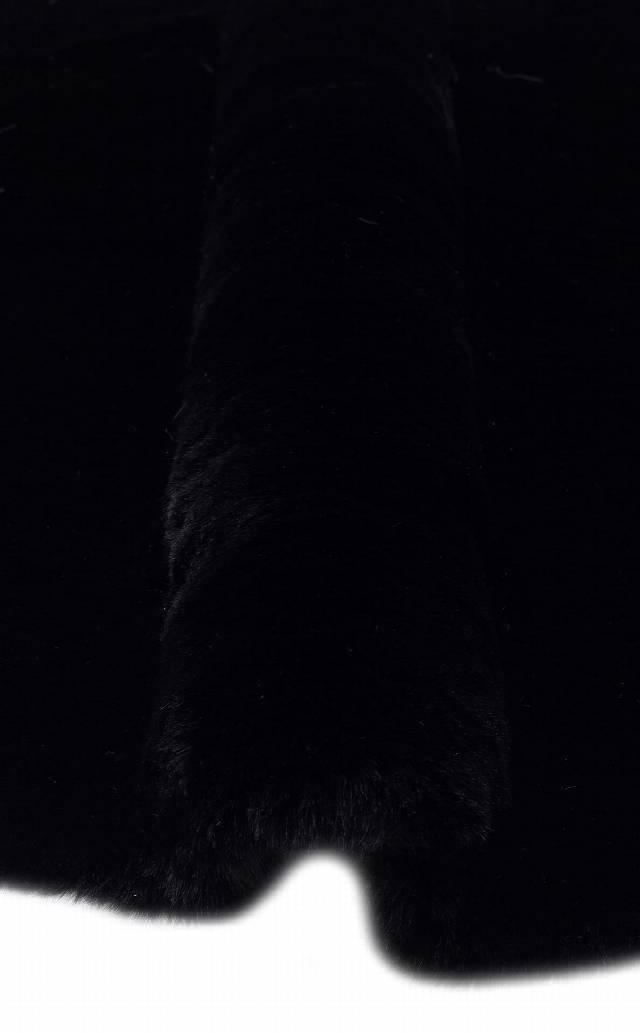 MOLLIS NEW MLS BLACK SINGLE N  Yumuşak Dokulu Uzun Tüylü Yıkanabilir Tavşan Postu