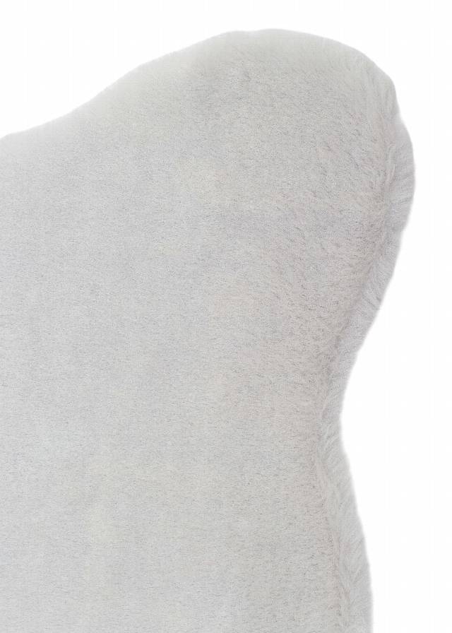 MOLLIS PLAIN MLS PLAIN SINGLE GREY  Yumuşak Tuşeli Yıkanabilir Kaymaz Tabanlı Suni Kürk
