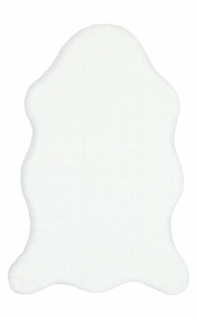 MOLLIS PLAIN MLS PLAIN SINGLE WHITE  Yumuşak Tuşeli Yıkanabilir Kaymaz Tabanlı Suni Kürk